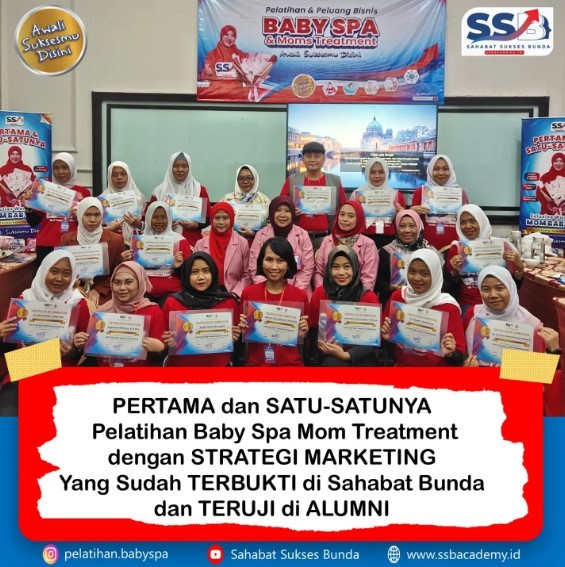 Registrasi WA: 0858-9410-5688 |Pelatihan Baby Spa Online di Tulungagung [SSB ACADEMY] menyajikan pelatihan Mom & Baby Spa dengan strategi digital marketing yang efektif dan teruji.